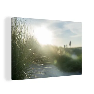 Obrázek produktu pro OneMillionCanvasses® Malba na plátně Nástěnná malba na plátně - Pláž - duny - slunce - 150x100cm