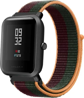 Produktbild von Strap-it Xiaomi Amazfit Bip Nylonarmband (Kirsche)