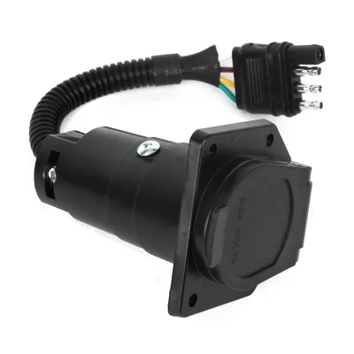 Produktbild von Adapter przyczepy, wtyczka przyczepy, adapter 4-drożny do 7-drożnego, złącze przyczepy, akcesoria do przyczepy