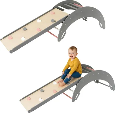 Zdjęcie produktu dla Domowy Plac Zabaw Moon Plus Różowo-Szary