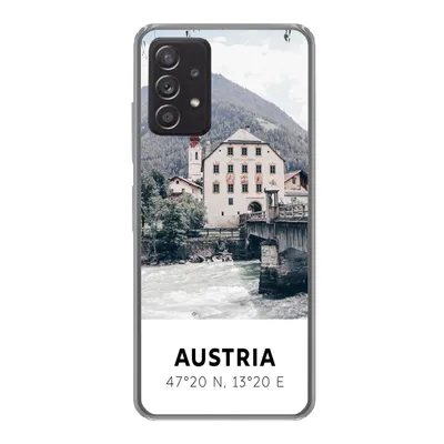 Produktbild von MuchoWow® Handyhülle Schutzhülle Hülle für Samsung galaxy a73 Österreich - Wasser - Alpen Silikon Softcase Handy Hülle - Handyhülle