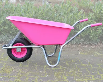 Produktbild von TRUTZHOLM Schubkarre ROSA/PINK PP100 l Tragkraft 250 kg