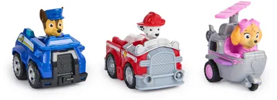 Produktbild von PAW Patrol Pullback Racers Gift Pack, Fahrzeug- & Schienen-Set, PAW Patrol, 3 Jahr(e), Kunststoff, Mehrfarbig