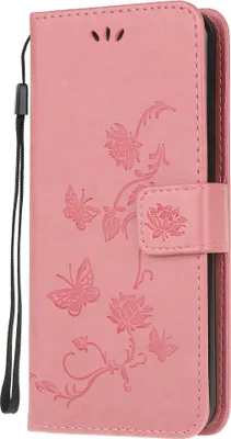 Produktbild von Nokia 5.3 Hülle - Coverup Blumen & Schmetterlinge Klapphülle - Pink