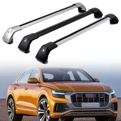 Imagen del producto de Soportes para baca de aluminio para automóviles con rieles cerrados