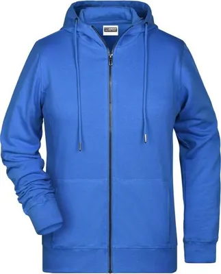 Produktbild von Sweat-Jacke mit Kapuze und Reißverschluss cobalt, Gr. M