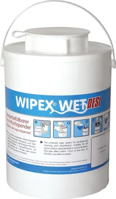 Produktbild von WIPEX NORDVLIES WET Feuchttuchspender, weiß Kunststoff