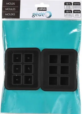 Produktbild von 2 dekorative Silikonformen - Kubisch