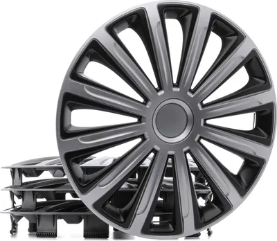Produktbild von 15" Zoll Radkappe Silber Schwarz Radzierblende Radblende für VW Golf IV Schrägheck (1J1) 100009A0040 RIDEX