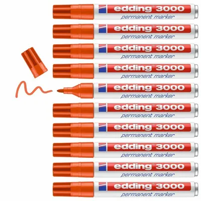 Produktbild von Edding 3000, Mehrfach, Weiß, Orange