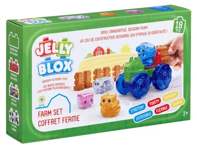 Immagine prodotto di Set di costruzioni Goliath Jelly Blox Farm Set di blocchi da costruzione morbidi giocattolo sensoriale