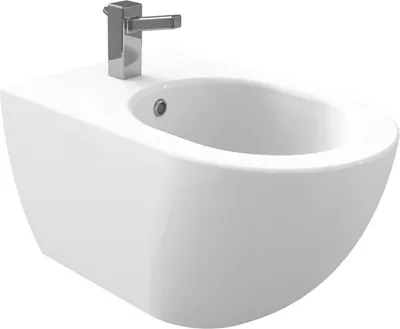 Produktbild von Creavit Wand Bidet Hängebidet Intimdusche Keramik verborgene Befestigung Weiß