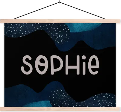 Produktbild von MuchoWow® Textilposter Sophie - Pastell - Mädchen 40x30 cm mit holzfarbenen Rahmen - Bilder