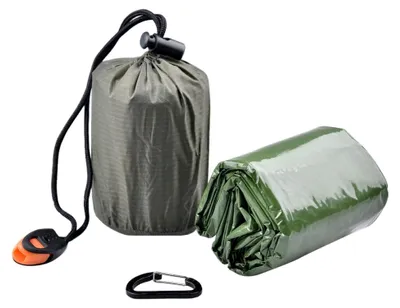 Produktbild von Notfallschlafsack Wetterfest Leicht Kompakt für Outdoor-Aktivitäten und Expeditionen