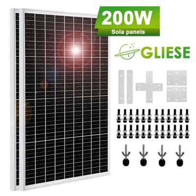 Produktbild von 200W monokrystalická fotovoltaická sada 12V sada solárních panelů pro RV a balkonové aplikace