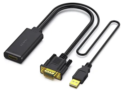 Produktbild von BENFEI Kabeladapter VGA auf HDMI Adapter mit Audio Konverter 1080p