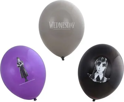 Produktbild von 6 Latexballons Wednesday 27cm