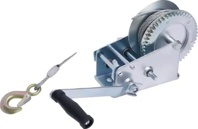 Produktbild von Handwinde, Stahlseil, 1500 kg Tragfähigkeit, 10 m Drahtseil, , Schwerlastanwendung