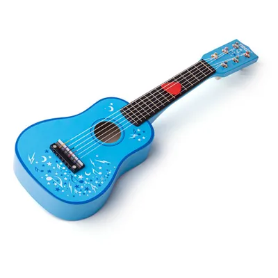 Produktbild von Tidlo Holzgitarre blau - Kindergitarre mit Sternenmuster