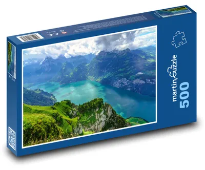 Obrázek produktu pro Puzzle 500 Alpy a Jezero - martinpuzzle