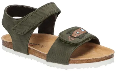 Produktbild von American Club AK07, Kinder Sandalen Klettverschluss Leder-Einlegesohle bequem, Grün 31