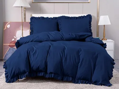 Produktbild von Baumwolle world Bettwäsche mit Rüschen 200x220 cm Set
