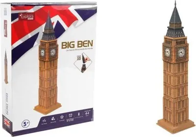 Produktbild von 3D Puzzle - Big Ben - Konstruktionsspiel - EXPLORA - 44 Teile - Ab 5 Jahren