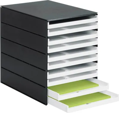 Produktbild von styro Schubladenbox styroval PRO, weiß, mit 10 Schubladen