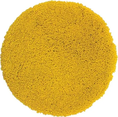 Produktbild von spirella Badteppich Rund Badematte Teppich Highland Safran Gelb 110 x 110 cm