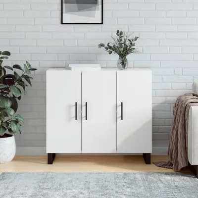 Zdjęcie produktu dla vidaXL Kredens biały 90x34x80 cm materiał drewnopochodny