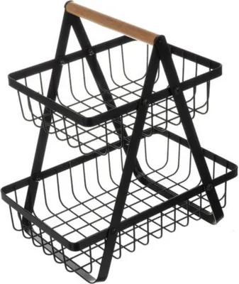 Produktbild von RUHHY 24265 Zweistöckiger Korb für Gemüse und Obst