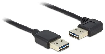 Image de USB Kabel Delock A -> A St/St 1.00m 90° sw Easy USB