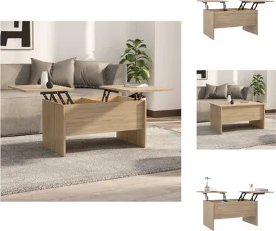 Image de vidaXL Table basse Chêne Sonoma 80x50x42,5 cm Bois composite - Tables basses