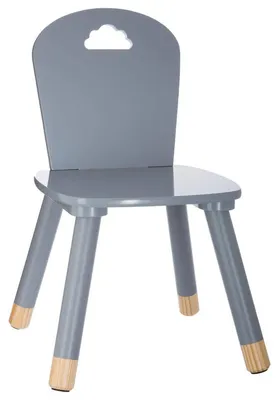 Kinderstuhl Douceur grau – MDF/Holz, ergonomisch, 32x31,5x50 cm