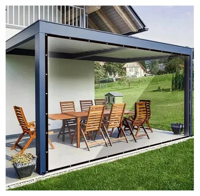 Produktbild von Wasserdichte Plane, Terrassenverkleidung mit Ösen (2m)