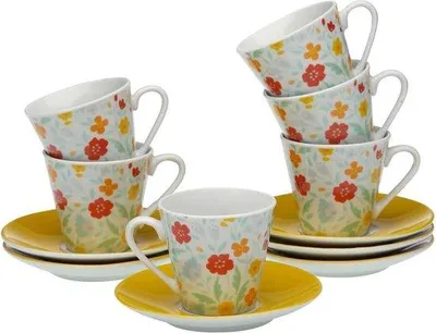 Image de Lot de 6 tasses à café en porcelaine