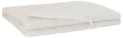 Image de Couverture lestée blanche vidaXL, 140 x 200 cm, 6 kg, 100% coton, 205T
