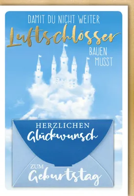Produktbild von Geburtstag – Geldkarte - Glückwunschkarte im Format 11,5 x 17 cm