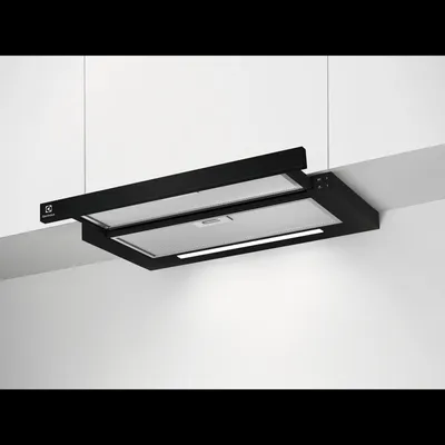 AEG Electrolux Flachschirm-Dunstabzugshaube / Abluft oder Umluft / 90cm LFP419X Frontansicht