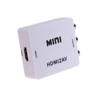 Produktbild von B13C HDMI zu AV Konverter – HDMI auf RCA Adapter (3×Cinch CVBS) für PC, DVD, TV & Beamer | Full HD 1080p Eingang