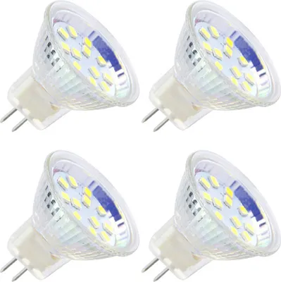 Four LED light bulbs arranged in a 2x2 grid on a white background.