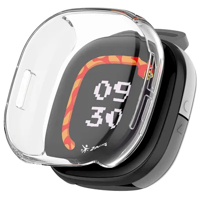 Immagine prodotto di Per Fitbit Ace LTE copertura completa TPU placcato Smart Cover protettiva trasparente