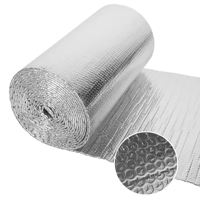 Produktbild von Dripex Aluminisierte Isolierfolie Dämmfolie Doppelte Alu-Luftpolsterfolie Dachisolierung 4-5mm Isolierungsfolie Wärmehaltung (0.6x10m - 6㎡)