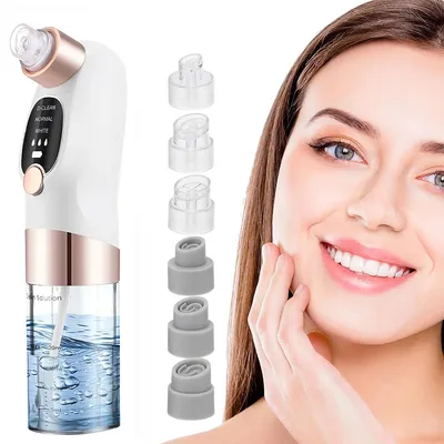 Produktbild von Mitesserentferner Porenreiniger Gesicht, Porensauger mit 6 Saugspitzen, Blackhead Remover Pickelentferner, Mitesser Entferner mit 3 Reinigungsmodi
