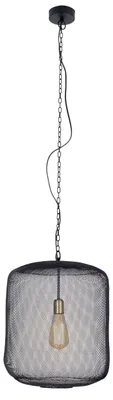Produktbild von Pendelleuchten - Metall-Pendelleuchte "Jodhpur" d:39cm, Hängelampe im Industrial Style, aus Metall und Kunststoff in schwarz, 45 cm hoch, Ø 39 cm, E27-Fassung