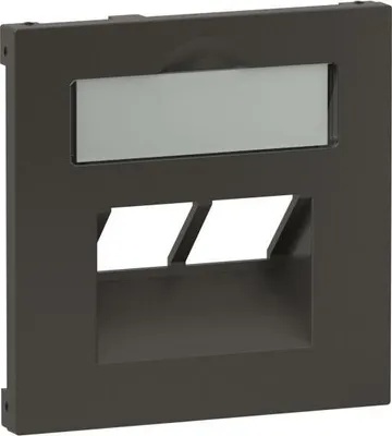 Produktbild von Legrand Abdeckung SEANO 2x RJ45 f.Datendosen anthr (765459)