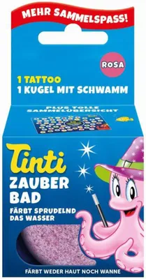 Produktbild von Tinti Zauberbad rosa mit Tattoo
