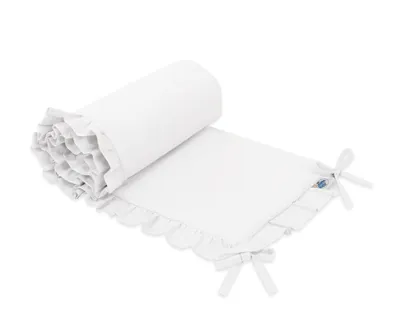 Produktbild von Universelles Nestchen mit Rüsche für Babybett - weiß
