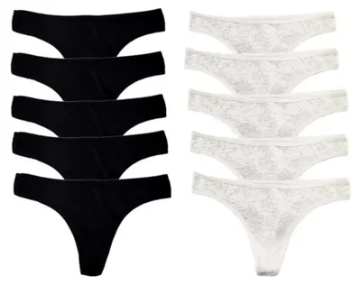 Immagine prodotto di Set di 10 slip in cotone da donna
