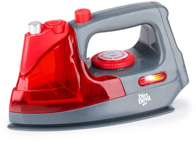 Zdjęcie produktu dla Dirt Devil KIDS Zabawkowa żelazko z funkcją światła i dźwięku – Zabawkowa żelazko z funkcją spryskiwania i wyjmowanym zbiornikiem na wodę – Zabawka domowa 3+